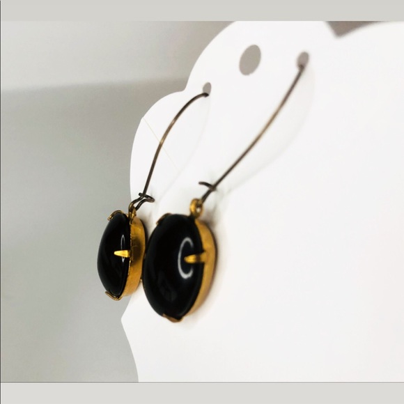 ♡ 2 for 20$ ♡ Jet Black Pendant Earrings - Picture 2 of 3